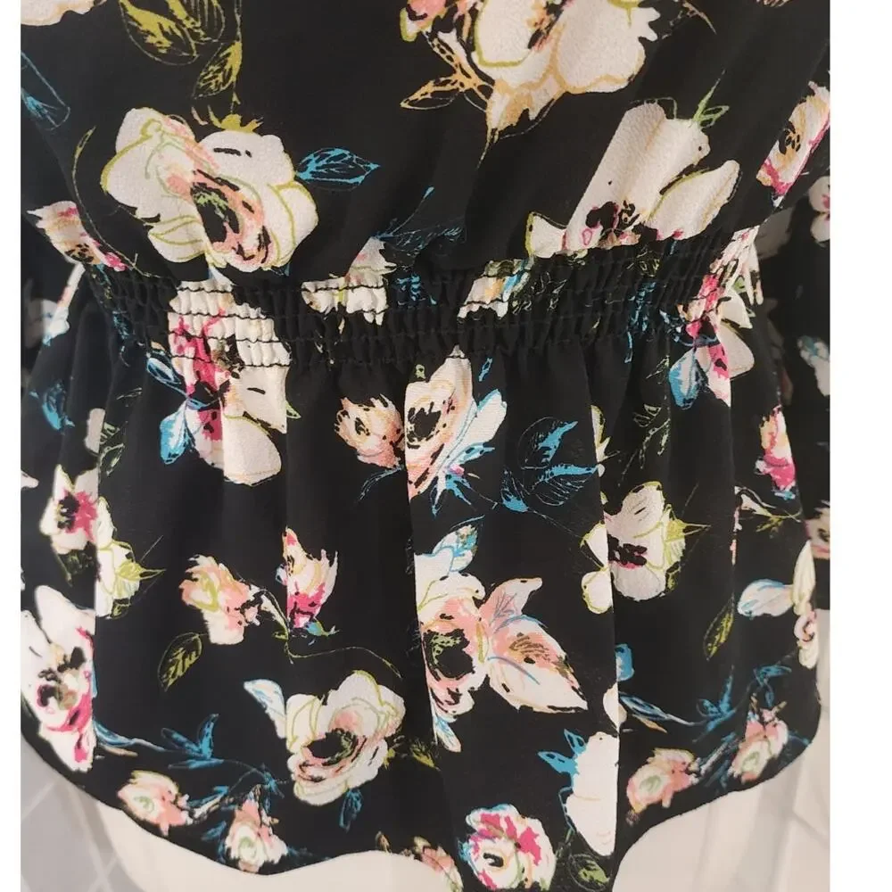 Fashion to Figure FTF Women’s V-Neck Long Sleeves Blouse Top Shirt Size: 0X (12) - Picture 7 of 7